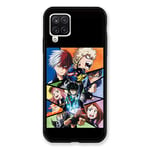 Cokitec Manga My Hero Academia Case for Samsung Galaxy A12 Black Multicoloured