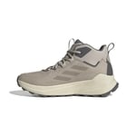 adidas Homme Terrex Trailmaker 2 Mid Leather Hiking Shoes Chaussures de randonnée, Wonder Beige/Wonder Beige/Charcoal, 48 EU