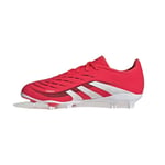 adidas Predator League Junior Football Boots FG/MG Basket, Lucid Red/FTWR White/Core Black, 22 EU