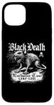 Coque pour iPhone 15 Plus Black Death European Tour Plague Rat Histoire médiévale