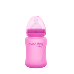 Everyday Baby Nappflaska I Glas Värmeindikerande Healthy+ Cerise Pink 150 ml 1-pack