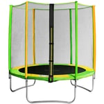 Trampoline Exterieur Enfant ø 1.5 m Trampoline pour Enfants Trampoline De Jardin avec Filet De Sécurité, Ressorts galvanisés