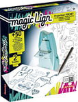 Magic Lign Projecteur Pocket-Dessins et Coloriages-Dès 5 ans-Lansay, 20522, multicolore