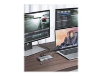 Aukey Unity C78 - Dockningsstation - Usb-C - Vga, 2 X Hdmi - 1Gbe