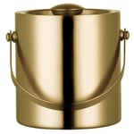 Barrel Stainless Steel Ice Bucket with Lid - Premium Double-Walled Metal Ice Bucket - Bar Ice Bucket for Ice Cubes Beer And Champagne Bottles - 2L / 3L,Gold,2L