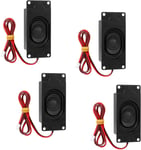 4 Pcs Haut-Parleur 8 Ohms 3W Haut-Parleur Gamme Complete Mini Haut-Parleur Haute Frequence Portable Pour Arduino Ordinateur Tv Lcd Tablette Pc Avec Interface Jst-Ph2.0 2 Pin