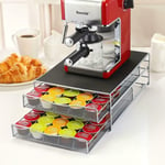 72 Pod Holder Drawer Capsule Storage & Coffee Machine Stand