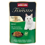 Animonda Vom Feinsten Adult 18 x 85 g - med kanin + kyllingfilet