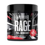 Warrior Rage - Pre-workout Powder - 392g - Energy Drink Supplement with Vitamin C, Beta Alanine and Creatine Gluconate - 45 Servings (Savage Strawberry)