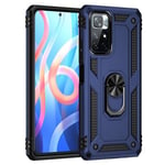 Xiaomi Poco M4 Pro 5G Military Armour Ring Case Navy