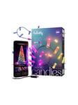 Twinkly Candies - string lights - LED x 100 - 7 W - RGB light - candle - transparent