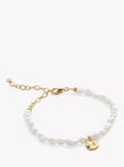 Monica Vinader Capri Gold Vermeil Pearl Pendant Bracelet