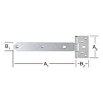 T-Hengsel Vormann 300X33Mm Galvanisert