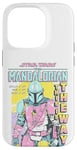 iPhone 14 Pro Star Wars The Mandalorian Pop Art Poster Case