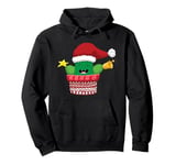 FUNNY CHRISTMAS TSHIRT. CHRISTMAS CACTUS. BELL STAR AND HAT Pullover Hoodie