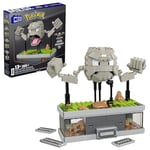 MEGA Pokémon Mini Motion Racaillou Coffret de Construction de 343 pièces Contenant 1 Figurine articulée avec poings Mobiles, Jouet à Construire et à Exposer pour Les collectionneurs, HWR79