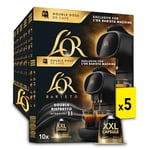 L’OR BARISTA Double Ristretto XXL Aluminium Medium Roast Coffee Capsules (5 X 10 Pods) Intensity 11