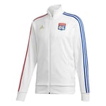 adidas Olympique Lyon Saison 2020/21 OL 3s TRK Top Veste Mixte Adulte M Blanc