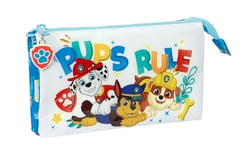 Safta Paw Patrol Pups Rule - Matériel pour Enfants, idéal pour Les Enfants, Confortable et Polyvalent, qualité et résistance, Bleu, Estándar, Trousse Triple