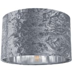 Modern Crushed Velvet Lamp Shade with Shiny Paper Inner