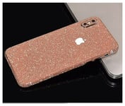 Back Protector For iPhone XS Rose Gold Glitter Bling Rear Protector