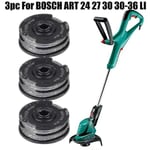 3 pièces pour Bosch Art 24 27 30 30 36 Li, ligne de coupe, bobine d'alimentation 6m 1.6mm, pièces de rechange pour outils de jardin - Choyclit