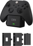 Powersetx Chargeur Manette Xbox One X/S, Series X/S + Batterie 1200 Mah | Accessoire Pour Xbox | Station De Charge Xbox + Smart Battery (Manette Non Inclus)