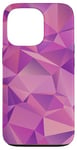 Coque pour iPhone 13 Pro Simple Abstrait Violet Abstrait Triangle