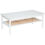 Table basse Cabras 110x60cm blanc Atmosphera Créateur D'intérieur