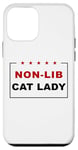 Coque pour iPhone 12 mini Non-Lib Cat Lady – Funny Anti-Woke USA