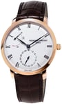 Frederique Constant FC-723WR3S4 Slimline Silverfärgad/Läder Ø40 mm