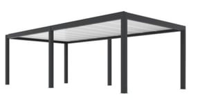 Pergola bioclimatique autoportante Summer L.8 X l.4m gris