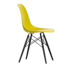 Vitra - Eames Plastic Chair DSW - 34 Mustard - Black Maple - Matstolar - Charles & Ray Eames - Gul - Metall/Trä/Plast