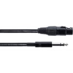 Cable Audio XLR Femelle / Jack Stereo - 6 M