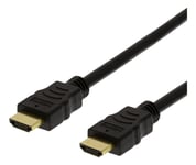 DELTACO HIGH-SPEED FLEX HDMI-kabel, 4M, 4K UHD, svart