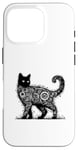 Coque pour iPhone 16 Pro T-shirt mystique chat mystique chat mandala mystique