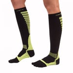 TOETOE Sports Compression - knähöga tåstrumpor, grön/svart