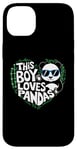 iPhone 14 Plus This Boy Loves Pandas Cute Panda Bear Valentines Day Case