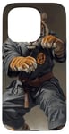 Coque pour iPhone 15 Pro Tigre Jiu Jitsu Gi Arts martiaux Guerrier animal