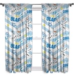 Disney Frozen Olaf Curtains 66”x 72” Children’s Bedroom Ready Made Pencil Pleat