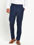 Skopes Joss Tailored Fit Trousers - Blue, Royal Blue, Size 40, Inside Leg Regular, Men