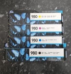 Genuine Original HP 980 Magenta/Black/Yellow/ Cyan Printer Toner Ink Cartridge