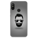 Coque en Gel TPU pour Xiaomi Redmi 6 Pro / Mi A2 Lite Design Barbe Dessins