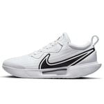 NIKE Homme Zoom Court Pro HC Sneaker, White Black, 41 EU