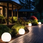 Boule lumineuse solaire boule de jardin lumineuse solaire 10 cm led décoration de jardin boule solaire pour l'extérieur petite, durée d'éclairage