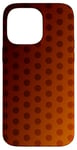 Coque pour iPhone 14 Pro Max Marron/jaune à pois dégradés