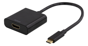 DELTACO USB-C - HDMI-sovitin, 4096x2160 30Hz, musta