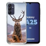 Cokitec Coque Renforcée pour Samsung Galaxy A25 5G Chasse Chevreuil Montagne