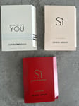 GIORGIO ARMANI Si, Passione, You EAU De Perfume 3 X 1.2ml EDP Spray Samples 💖