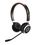 Jabra Evolve 65 UC Duo - Bluetooth, USB - Stereo-Headset för UC-plattformer inkl. laddningsstation